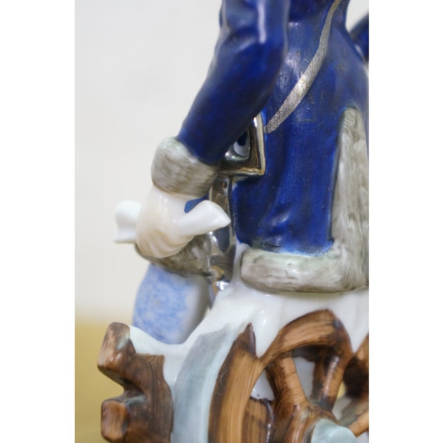 Antique Sitzendorf Voigt Brothers Porcelain Napoleonic Soldier Figurines 8" For Sale - Image 13 of 15