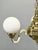Czech Neo-Baroque Brass Chandelier with Opaline Glass Globes, 1930s For Sale - Image 4 of 13
