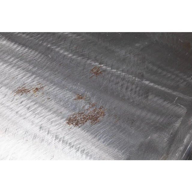 Postmodern Metal Steel Curved Sculptural Pedestal Display Base 1970s For Sale In Detroit - Image 6 of 9