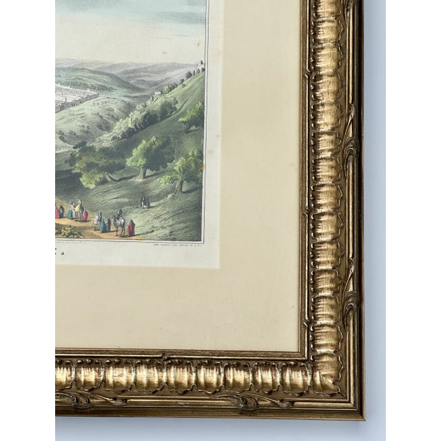 1846 Jerusalem View by Currier & Ives, Framed For Sale - Image 4 of 4