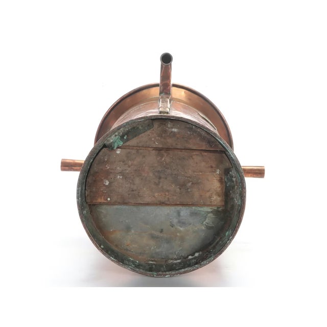 Metal French Copper Wine Vat Dispenser 19th Century For Sale - Image 7 of 11