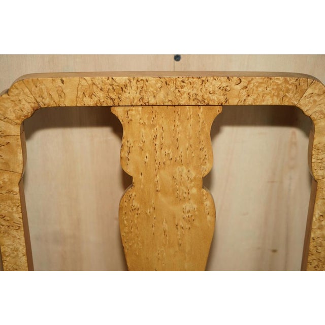 Art Deco Burr Maple Wood Occasional Side Chair For Sale - Image 4 of 17