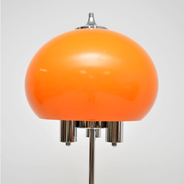 Vintage Italian Chrome Floor Lamp, 1970s For Sale - Image 4 of 9