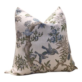 Gp and J Baker “ Eltham” in Blue and White Pillows- a Pair For Sale