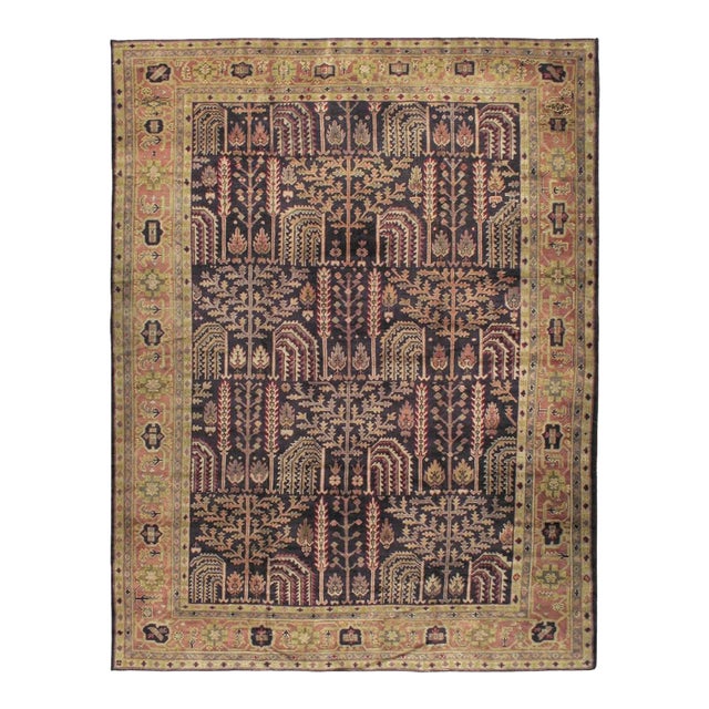 Galerie Shabab Collection Early 20th Century Turkish Oushak Room Size Carpet For Sale