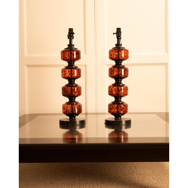 1980s Vintage Table Lamps, 1980s, Set of 2 For Sale - Image 5 of 8