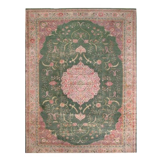 Pasargad Antique Turkish Oushak Hand-Knotted Rug - 16' X 22''2'' For Sale
