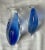 Blue Italian Murano-Style Blue Sommerso Art Glass Dolphin Sculptures, Graduated Pair For Sale - Image 8 of 9