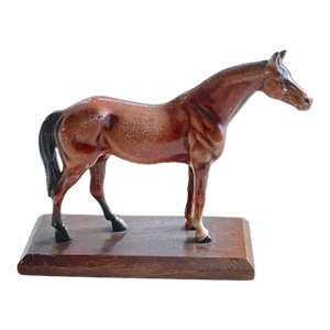 Antique Cold Painted Bronze Horse Sculpture