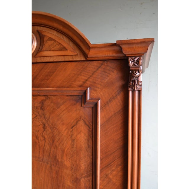 Antique Art Deco Mahogany 1-Door Arch Cupboard, 1900s For Sale - Image 9 of 10