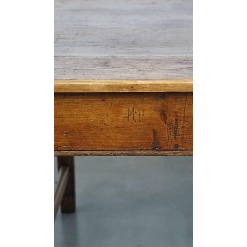 Large Antique Dining Table with Drawer and Original Details For Sale - Image 14 of 15