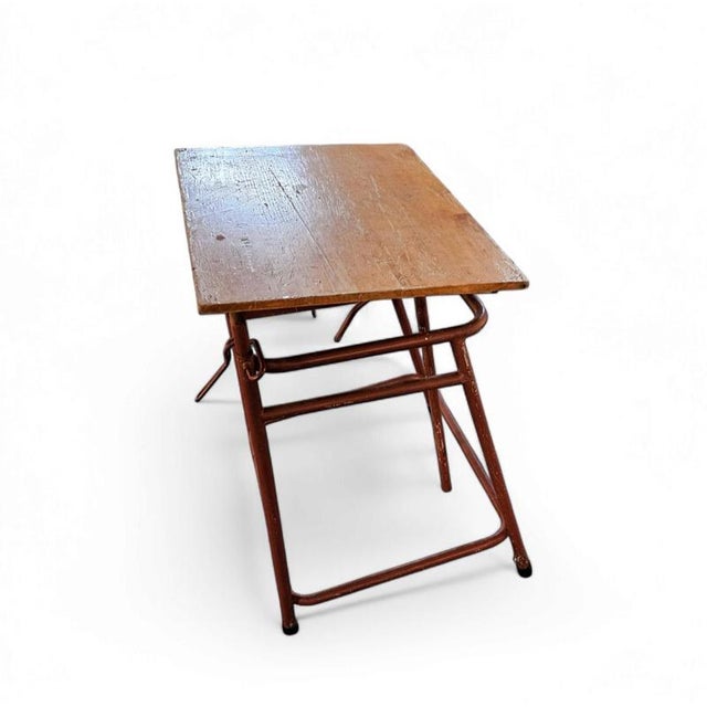 Adjustable Drawing Table, 1950s For Sale - Image 11 of 14