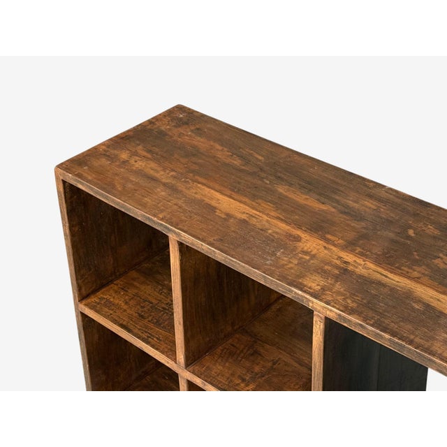 Brown Pierre Jeanneret, 5-Hole File Rack or Bookcase, Teak, Chandigarh, 1960s For Sale - Image 8 of 10