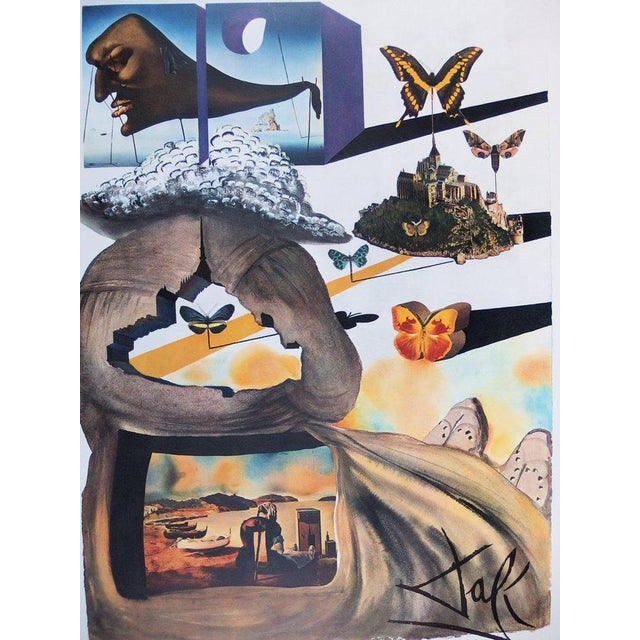 Salvador dalí (1904-1989) normandy original lithograph and heliogravure (matthieu and draeger workshops) signed in the...