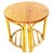 This beautifully restored coastal rattan pair of half-moon side tables offers versatile styling options. They can be...