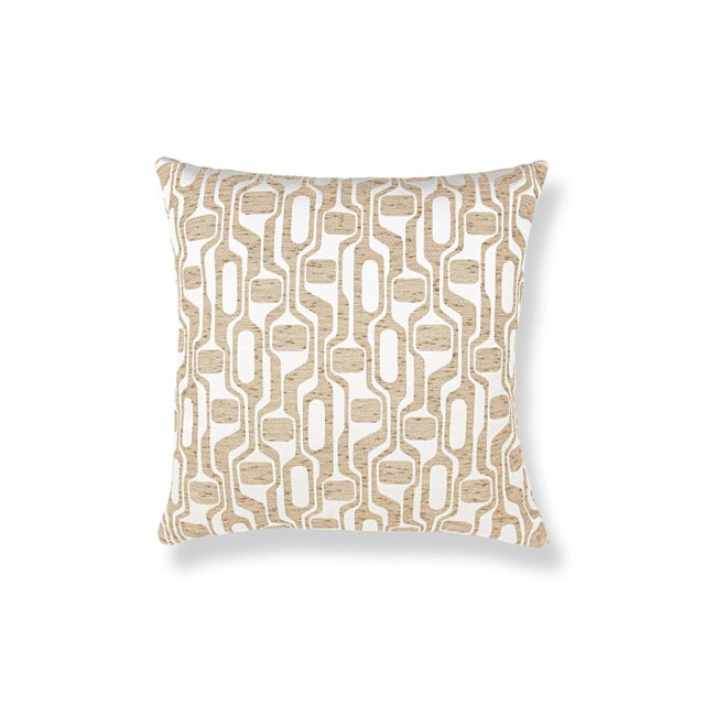 Contemporary The House Of Scalamandré Telly Square Pillow In Toast For Sale - Image 3 of 3