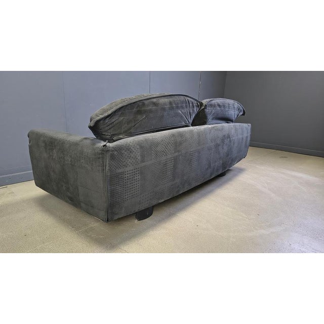 Vintage Velvet Sofa by Saporiti Italia, 1980s For Sale - Image 6 of 15