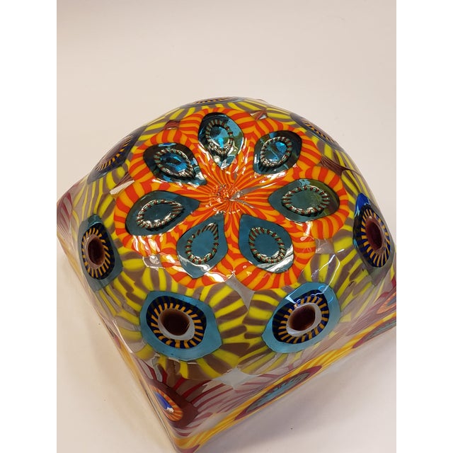 Late 20th Century Mario Formentello Murano Glass Bowl Murrine Mosaic Millefiori Signed For Sale - Image 5 of 16