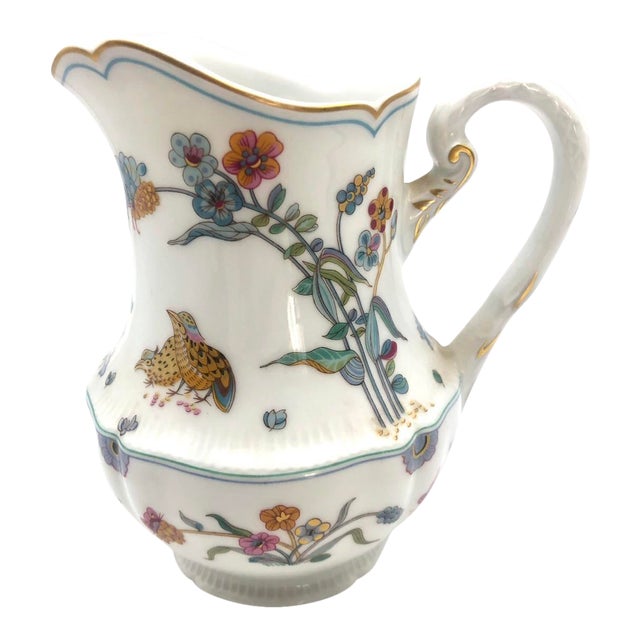 Vintage Haviland Golden Quail 20oz Pitcher Limoges France Aux Cailles