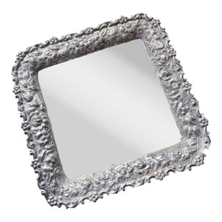 Petite Antique Silver Plated Tiffany & Co Tray For Sale