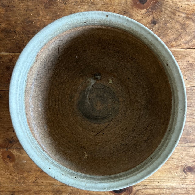 1970s Large Studio Art Pottery Planter For Sale - Image 9 of 11