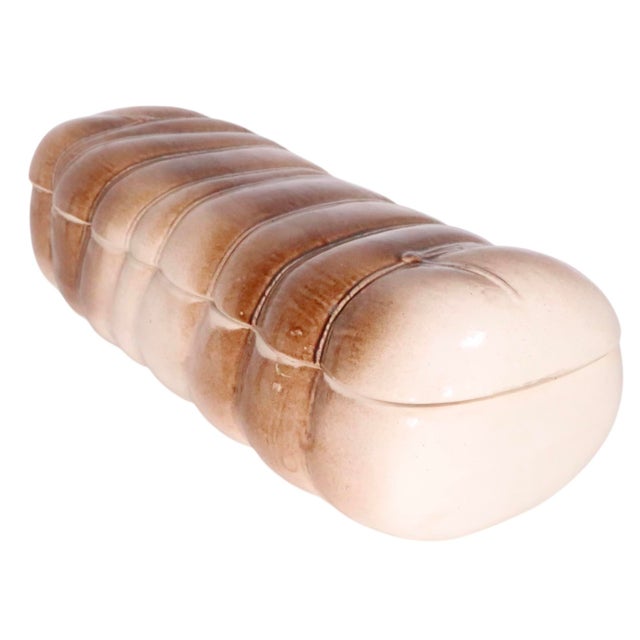 Odd Mid Century covered ceramic serving dish, original designed for a specific dish, but usable for anything you like....