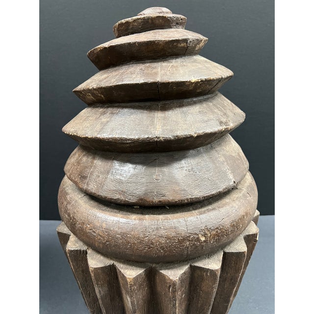 Late 20th Century Carved Solid Wood Large Cup Cake Sculpture For Sale In New York - Image 6 of 12