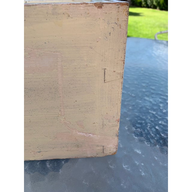Mid 19th Century Antique Primitive French Pine Document Box Old Paint For Sale - Image 5 of 12