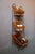 Brown Rustic Grocery Store Shelf with Wrought Iron and Wicker Baskets, 1960s For Sale - Image 8 of 14
