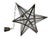 Early 20th Century Moravian Star Glass and Brass Pendant Light For Sale