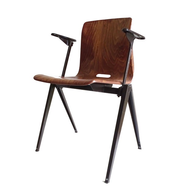 Wood Vintage Plywood Armchairs from Galvanitas, Set of 6 For Sale - Image 7 of 18