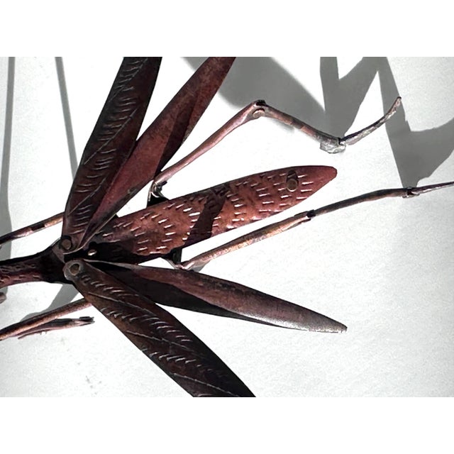 Japanese Articulate Praying Mantis Jizai Okimono Myochin Hiroyoshi Meiji For Sale - Image 10 of 10