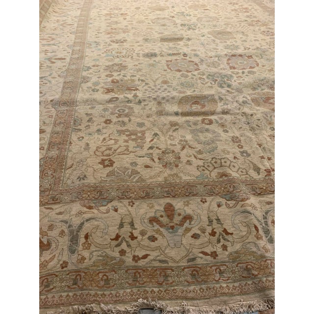 Tabriz Design Oversize Rug 13' X 23'9 For Sale In New York - Image 6 of 8
