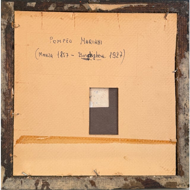 Pompeo Mariani, Female Figure, 19th Century, Watercolor For Sale - Image 6 of 7