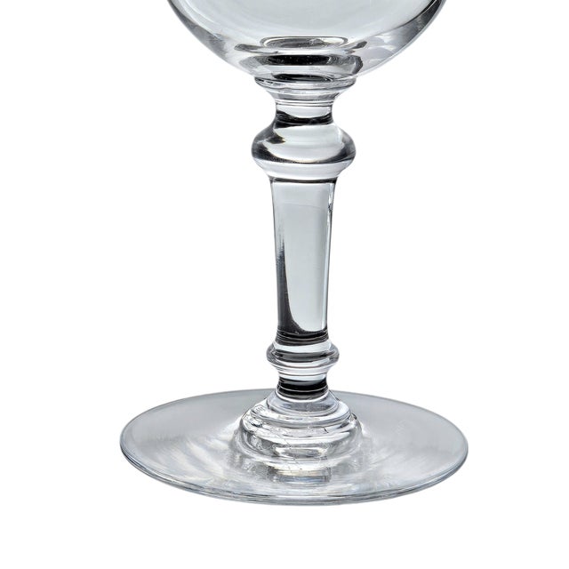 Transparent Baccarat Beauharnais Wheel-Engraved Crystal Claret Glass For Sale - Image 8 of 12
