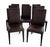 Stone International Italian Leather Dining Chairs by Stone International, Set of 8 For Sale - Image 4 of 15
