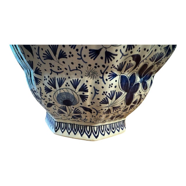 Ceramic 19th Century Monumental Delft Ginger Jar For Sale - Image 7 of 11