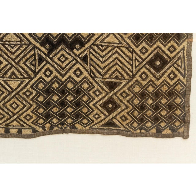 Antique Kuba People Framed Textile For Sale - Image 4 of 10