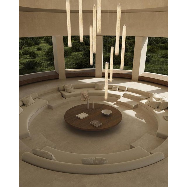 Not Yet Made - Made To Order Roller Vertical 90 Pendant Lamp by United Alabaster For Sale - Image 5 of 8