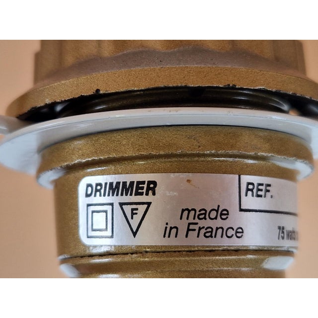 1970s Regency Sphere Table Lamp in Brass by Louis Drimmer, France, 1970s For Sale - Image 5 of 9