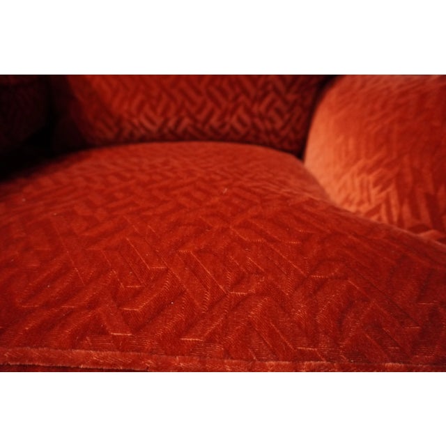 Custom Upholstered Loveseat in Eclat Knoll Mohair For Sale - Image 10 of 10