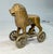 1920s Antique Early 1920s Ac Williams Hand Painted Cast Iron Lion Still Bank on Wheels For Sale - Image 5 of 11