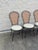 French Country 1970s Set of 4 Vintage French Bistro Style Wrought Iron & Cane Chairs For Sale - Image 3 of 10