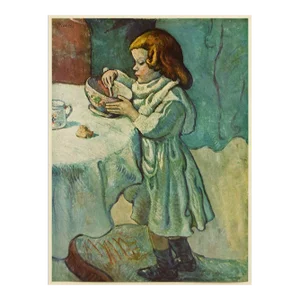 1956 After Pablo Picasso "The Gourmet", Vintage Full-Color Print