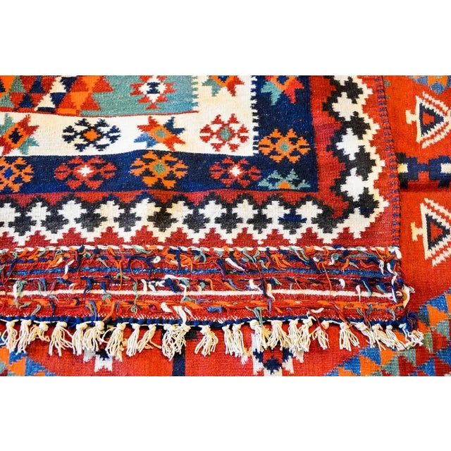 Mid-20th Century Harsin Kilim Rug For Sale In Chicago - Image 6 of 7