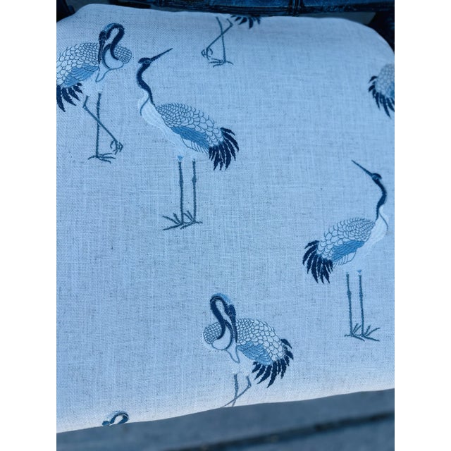 Faux Turquoise Chinese Chippendale Dining Chairs, Set of Six For Sale In Charleston - Image 6 of 9