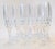 Vintage French Crystal Champagne Flutes- Set of Eight For Sale - Image 6 of 15