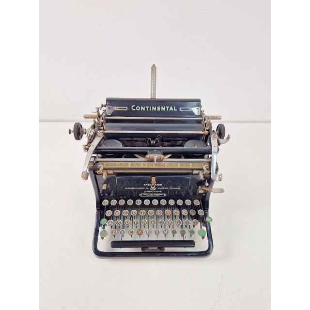 Metal Vintage Continental Standard Typewriter from Wanderer, Germany, 1920s For Sale - Image 7 of 10