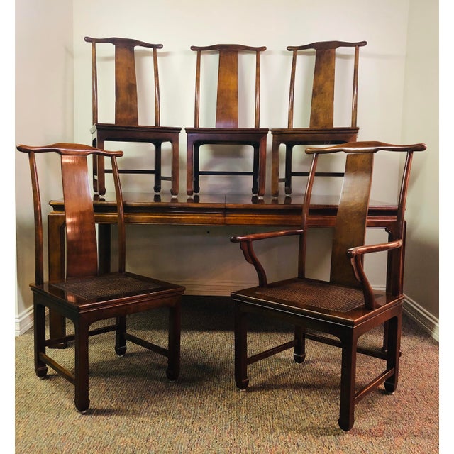 Vintage Henredon Mahogany Dining Set 6 Pieces Chairish