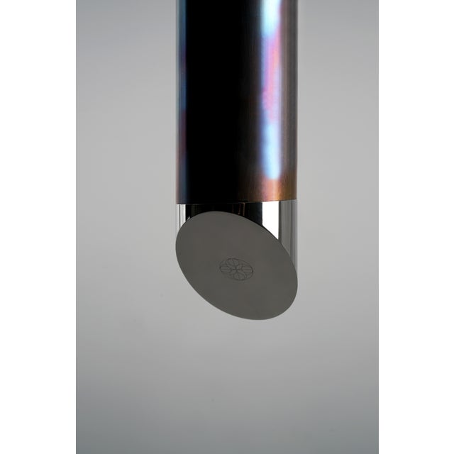 Metal Gwen Led Single Ceiling Pendant Config 2 by Ovature Studios For Sale - Image 7 of 9